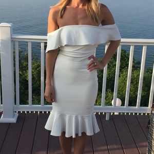 Lulus Off the Shoulder Cocktail Dress